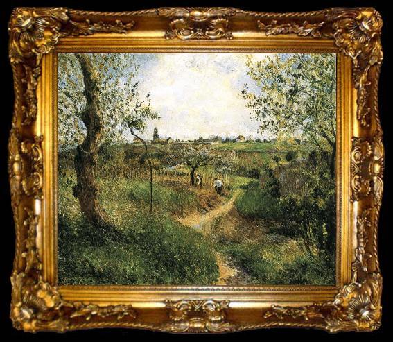 framed  Camille Pissarro Landscape, ta009-2